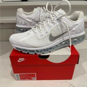 Nike Air Max 2013 in White, Silver, and Black